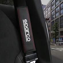 2pcs Nappa Leather Seatbelt Shoulder Pads, SPRACE Heart Pattern Car Accessories - A - View 5