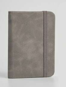 1 Leather A7 Notebook Simple Solid Color Mini Pocket Book Portable Memo Thick Leather Waterproof Texture Equipped With Bandage Suitable For Daily Use - Solid Color Pocket Notebook - View 15
