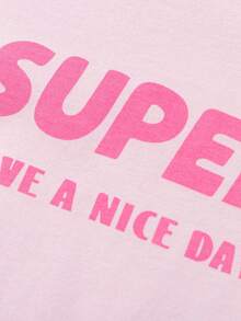 Balabala 女童睡衣套装，纯棉材质，轻薄透气，夏季居家休闲服 - 粉紅色調 - 查看 3