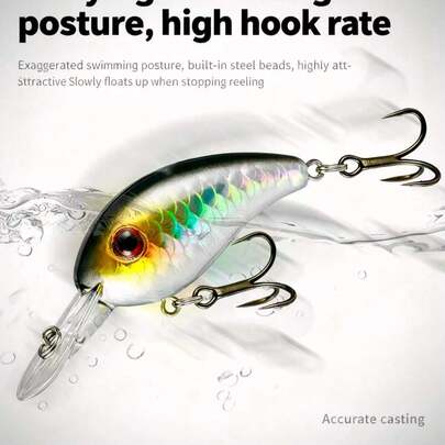 水面摇摆软饵，用途广泛，适用于鲈鱼、石斑鱼、鲭鱼、黑鱼等多种鱼类