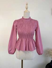 Women Blouses & Shirts - Bụi hồng - Xem 6