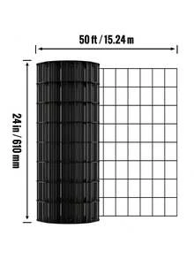 Hardware Cloth, 24" X 50' Galvanized Wire Mesh Roll, 16 Gauge Chicken Wire Fence Roll, Vinyl Coating Metal Wire Mesh For Chicken Barrier, Rabbit Snake Fences, Poultry Enclosures - Black - View 10