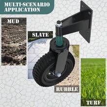 8 " Spring Loaded Gate Caster Heavy Duty Gate Wheel For Metal Gates Wooden Gates - Black - View 5