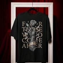 Expedition 33 Shirt _For Those Who Come After_ Quote Gamer Tee, Gustave Clair Obscur Fan Merch, Game - màu đen - Xem 1
