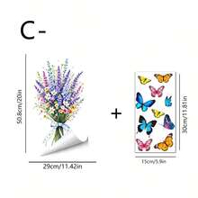 1/4pcs Spring Window Clings,Double-Sided Printing Butterfly Flower Decals Static Stickers For Glass Windows Home Kitchen Hello Spring Theme Reusable Seasonal Decorations Room Decor - Flowers and Butterflies - View 14