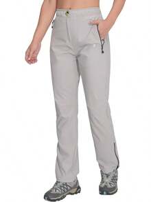 ¡RecomendadoLittle Donkey Andy - Pantalones de senderismo para mujer, ligeros, de secado rápido, reforzados para montaña, escalada, acampada¡Top de Temporada - 2a.gris - Ver 2