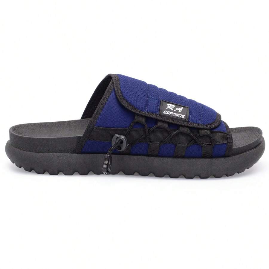 Asuna 3.0 Casual Polyester Lace-Up Outdoor Slippers - Blue Black Sole - View 1