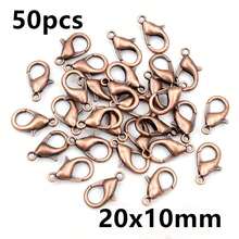 50pcs Small Alloy Lobster Clasp Hooks Connector For Necklace Bracelet Chain DIY Jewelry Making Accessories - Lobster Clasp - View 48