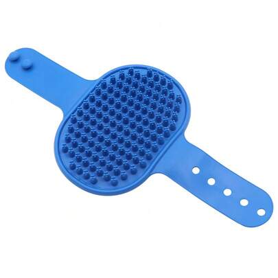 Cat & Dog Bathing Brush, Pet Grooming Scrubber, Silicone Massage Brush For Shedding