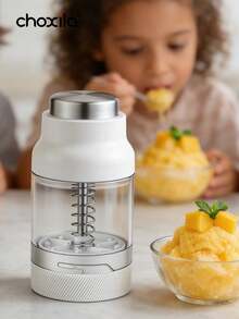 choxila 1 pieza Minipicadora licuadora, adecuada para la cocina, el comedor, la pastelería, la tienda de dulces, excelente para reuniones familiares, picnics y refrescarse en verano - Blanco - Ver 3