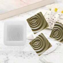 3D Arch Leaf Shaped Candle Silicone Mold, DIY Handmade Soap, Plaster, Resin Crafts Mold - White - View 4