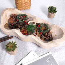 Wavy Live Dough Bowl, 16 Inch Handmade Wooden Fruit Bowls Decorative Bread Bowls Wood Hand Carved Wooden Coffee Table Bowl Farmhouse Home Kitchen Decoration - 1 - Xem 7