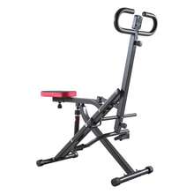 Kniebeugenmaschine für tiefe Kniebeugen zu Hause, klappbares Trainingsgerät, Gesäßtrainer mit 12-stufigem einstellbarem Widerstand, Heimtrainingsgerät für Gesäß und Beine, Glute Machine - 12-stufiger Hydraulik-Widerstand, neutrale Farbe - Übersicht 9