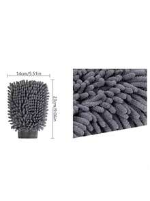 Ultra-Fine Fiber Car Washing Gloves, Car Body Drying Towel And Cleaning Brush Gloves, Suitable For Home Car Washing, Auto Cleaning, Maintenance And Drying - A - View 4