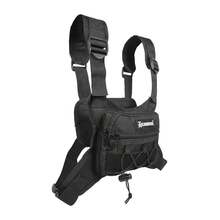 Slim Chest Bag Kampak Nv56 Vinil Glowshift Brilla Oscuridad - Gris Oscuro - Ver 1