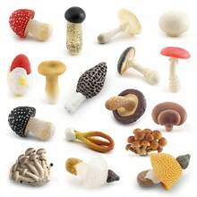 1pc Realistic Mushroom Model, Includes Shiitake, Amanita, Chanterelle, Porcini, Suitable For Teaching, Photography Props - Multicolor - View 4