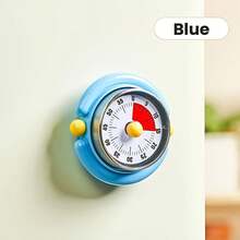 Colorful 60-Minute Mechanical Timer With Magnetic Base & No Battery Operation - Retro Analog Hourly Countdown Clock Suitable For Kitchen, Office Desk, Productivity, Gift For, Or Meetings - Plastic - Multicolor - View 6