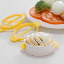 Cortador manual de huevos 3 en 1 - Cortador multifuncional de plástico para huevos duros, incluye rallador y separador, fácil de usar, color aleatorio - Accesorio de cocina perfecto para una preparación eficiente de huevos, asistente de preparación de alimentos | Utensilios de cocina amigables | Material fácil de limpiar, cortador de huevos duros - Multicolor - Ver 3