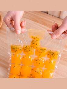 50pcs Home Use Ice Bag Ice Cube Tray Self-Sealing Ice Bag Ice Cube Mold - Clear - View 10