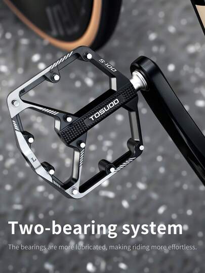  1 rodamiento/2 rodamientos/3 rodamientos Pedales de bicicleta TOSUOD, rodamientos del eje del pedal de bicicleta de montaña/carretera, accesorios de pedal de bicicleta, grande