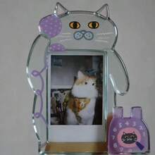 1个相框（带支架） - 宠物爱好者的最佳选择，适合猫、狗，生日、2026年复活节、母亲节、父亲节礼物 - 多色 - 查看 12