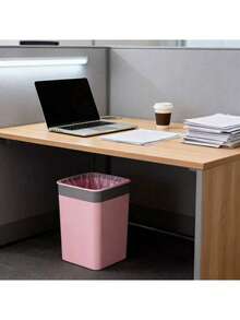 50pcs/Pack Pink Small Bathroom Trash Bags, Durable Thin Material, Suitable For Office & Home Garbage Cans, 50pcs Per Roll - Multicolor - View 3