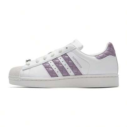 Adidas Originals Women's Skateboard Shoes, Comfortable Low-Top, SUPERSTAR II W Lightweight Casual Daily Sneakers KJ7300