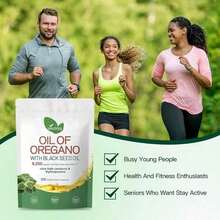 New Model Oil Of Oregano Softgels |   Organic Oregano Oil Extract |   6000mg Oregano Oil With 200mg Black Seed Oil Capsules |   Natural Antioxidants Fitness |   Gluten Free Formula (300 Count) Edible Supplement - 2pcs - 查看 5