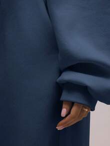 Women's Oversized Hooded 2 Piece Tracksuit Casual Loose Fit Hoodie And Wide Leg Pants Set Women's Casual Oversized 2 Piece Hooded Tracksuit Loose Fit Hoodie And Wide Leg Pants Loungewear Summer Casual: Oversized Hoodie Tracksuit For Women 2 Piece Casual Loose Fit Outfit - 藍色 - 查看 6