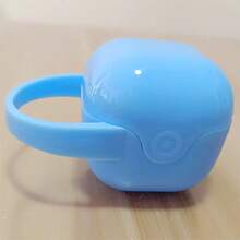 Hộp đựng núm vú giả bằng silicon, hộp đựng núm vú giả kín khí có nắp đậy, có thể gắn vào túi đựng tã hoặc xe đẩy, bao gồm họa tiết chữ cái A-Z màu vàng hồng, quà tặng Eid Al-Fitr. - Màu xanh lam - Xem 7
