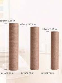 直径6厘米（2.36英寸）的剑麻绳，适用于猫抓柱，可用于DIY猫塔、猫攀爬架、剑麻猫抓柱，供猫咪攀爬和抓挠，猫咪用品，宠物用品 - 彩色 - 查看 8