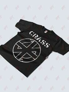 Crass Anarcho Punk Logo Womens T-Shirt - 黑色 - 查看 3