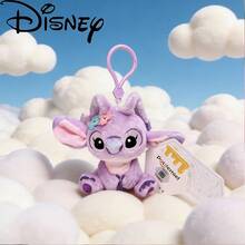 Disney Móc khóa hình Stitch nhồi bông chính hãng , mặt dây chuyền hình thiên thần màu tím, đồ trang trí ba lô cho trẻ em, quà tặng sinh nhật, lễ hội cho trẻ em. - Nhiều màu - Xem 9