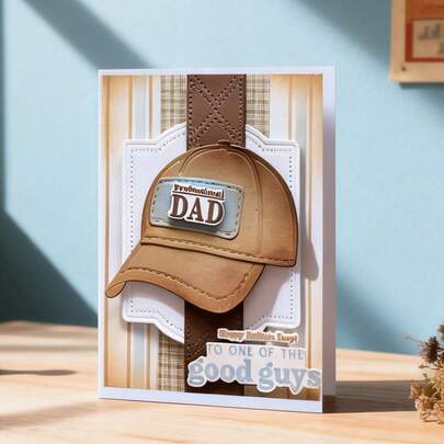 1 Piece Hat Scrapbooking Die - Ideal For Papercrafting, Card Making, Scrapbooking And DIY Album Decorating, The Die Features Metal Construction!