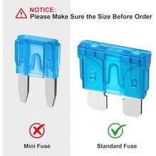 80Pcs Standard Fuse Kit, Upgraded Car Fuses Assortment Kit - Standard Size(3A/5A/7.5A/10A/15A/20A/25A/30A/35A/40A), Fuses Automotive Kit For Cars, Trucks, Motorcycle, Camper, SUV - / - Xem 3