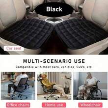 3pcs Car Seat Cushion Set, Front Seat Cushion, Rear Seat Cushion, 3 PiecesAnti-Slip Car Seat Pad - Multicolor - View 4