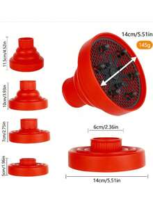Diffuser Rambut Silikon Lipat untuk Salon, Diffuser Pengeriting Rambut Multi-Warna, Cocok untuk Penataan Rambut di Rumah/Perjalanan, Cocok untuk Wanita Elegan/Pecinta Rambut/Hadiah Hari Valentine - 1 barang - View 5