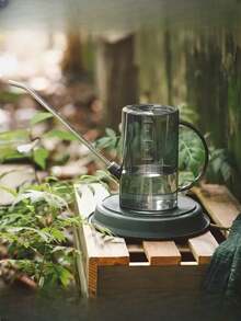 1个带刻度的不锈钢长嘴浇水壶，适用于家庭蔬菜花园、室内植物和多肉植物，以及家庭花卉浇水。 - A - 查看 5