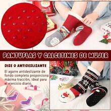 ¡Recomendado2 Pares Calcetines Termicos Navideños de Reno,Calcetines Navideños para Mujer y Hombre alidez Invernal y Gruesa Calcetines Navideños,Suave y Transpirable Termicos Afelpados Calidos, Antideslizante¡Top de Temporada - B - Ver 6