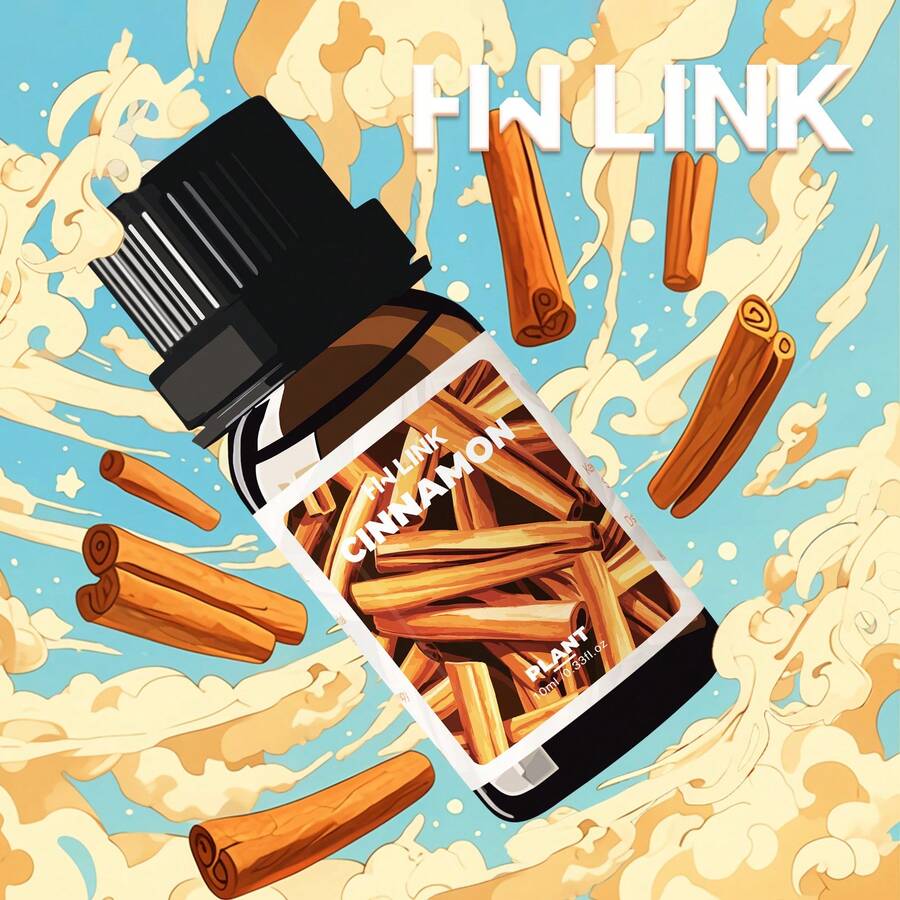 HWLINK 10ml Cinnamon Essential Oil, Plant Essential Oil For Diffuser/Humidifier, Essential Oil Care, Mother's Day Gift, Travel Size, Holiday Gift, Warm Scent, Winter Warmth Essential