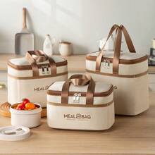 Multi-Function Insulated Lunch Bag, Large Capacity Thick Aluminum Foil Lunch Box, Suitable For Students, Portable Picnic Lunch Tote - Bento Bag - View 2