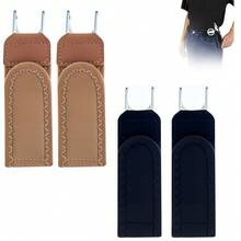 2 st/4 st/6 st elastiskt bälte utan spänne i metallkrok, bekvämt stretchigt midjebälte för jeans unisex - Uppgraderad version - Visa 12