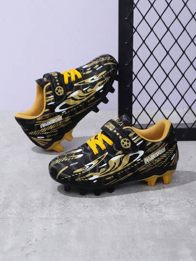 Zapatos de fútbol casuales y ligeros para niños, con suela antideslizante y transpirable, ideales para entrenamiento de fútbol al aire libre para niños mayores