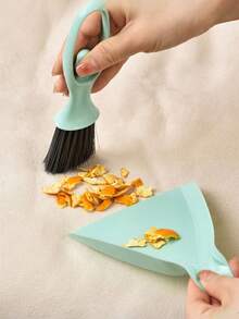 1pc Drawer Desktop Cleaning Brush Mini Dustpan Broom Set, Brush For Dining Table, Keyboard, Small Gaps - A - View 4