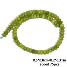 5x8毫米天然算盘圆珠玉石英石扁平圆形DIY吊坠手链散珠珠宝制作材料 - abacus - 查看 10