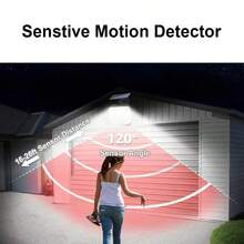 Đèn tường năng lượng mặt trời cảm biến chuyển động, có điều khiển từ xa, tự động bật/tắt, thời gian chiếu sáng 8-10 giờ. - Kiểu A - Xem 6