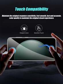 4pcs Anti-Peeping Screen Protector, Combining Ultra-Thin Base Material And Fine Matte Coating, Compatible With Samsung S24FE/S23FE/S21FE/S20FE/A56/A55/A54/A53/A52/A51/A36/A35/A34/A33/32/A31/A26/A25/A24/A23/A22/A21/A17/A16/A15/A14/A13/A12/A07/A06/A05 And Other Models. - Black - View 6