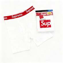Supreme (2 Pack) Long Pure Cotton Base Pants, Flat-Angle Pants, Suitable For Fitness, Outdoor Sports, And Casual Wear - 白色 - 查看 1
