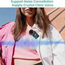 Microphone Windscreen Wind Muff Compatible With DJI MIC Wireless Lavalier Microphone,Furry Cover(2 Packs) - Grey - View 9