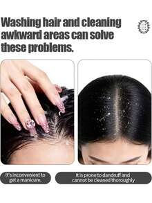 1支硅胶美发梳，按摩梳，干湿两用，洗发梳，温和护发 - A - 查看 3